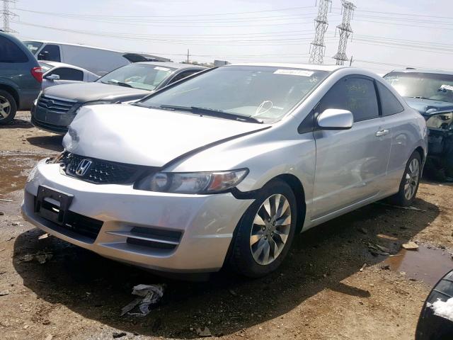 2HGFG12999H535698 - 2009 HONDA CIVIC EXL SILVER photo 2