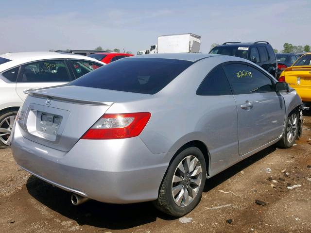 2HGFG12999H535698 - 2009 HONDA CIVIC EXL SILVER photo 4