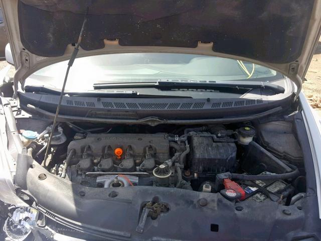 2HGFG12999H535698 - 2009 HONDA CIVIC EXL SILVER photo 7