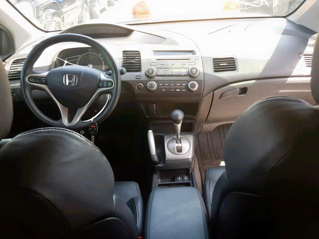 2HGFG12999H535698 - 2009 HONDA CIVIC EXL SILVER photo 9