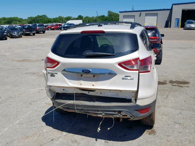 1FMCU0HX3DUD51885 - 2013 FORD ESCAPE SEL WHITE photo 9