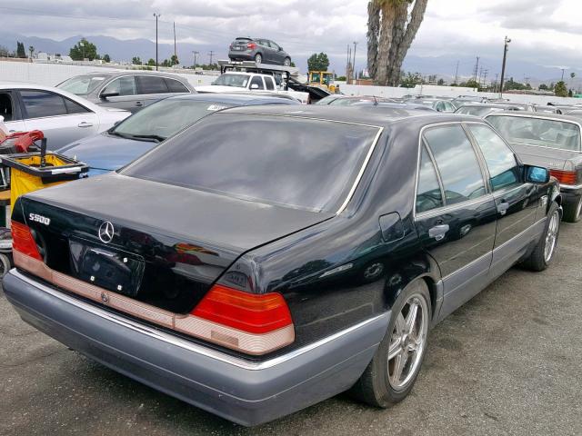 WDBGA51E6TA320052 - 1996 MERCEDES-BENZ S 500 BLACK photo 4