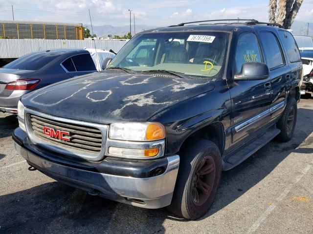 1GKEK13T21J186149 - 2001 GMC YUKON BLACK photo 2