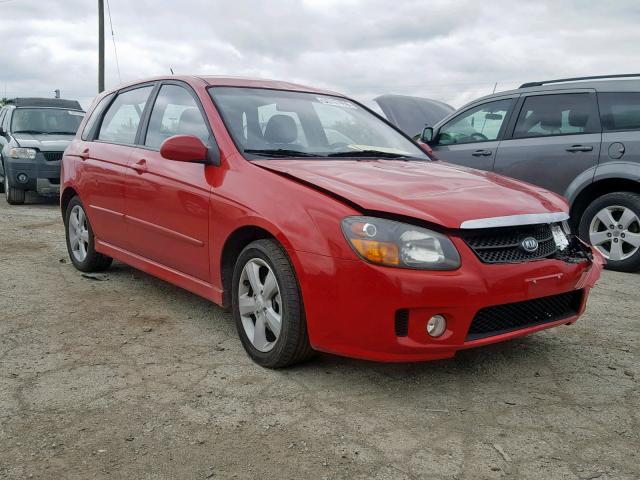 KNAFE242295025563 - 2009 KIA SPECTRA SX RED photo 1