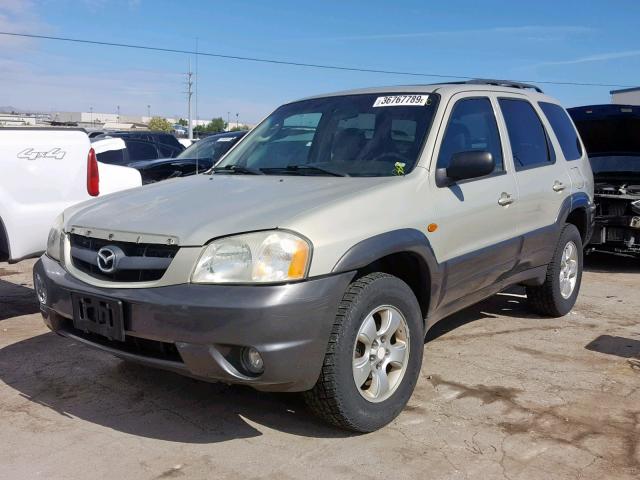 4F2YZ94113KM56338 - 2003 MAZDA TRIBUTE LX BEIGE photo 2