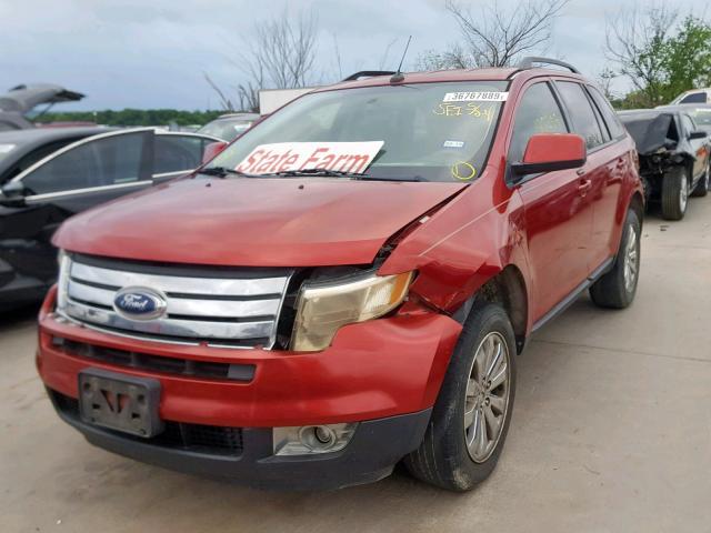 2FMDK38CX7BA90662 - 2007 FORD EDGE SEL BURGUNDY photo 2