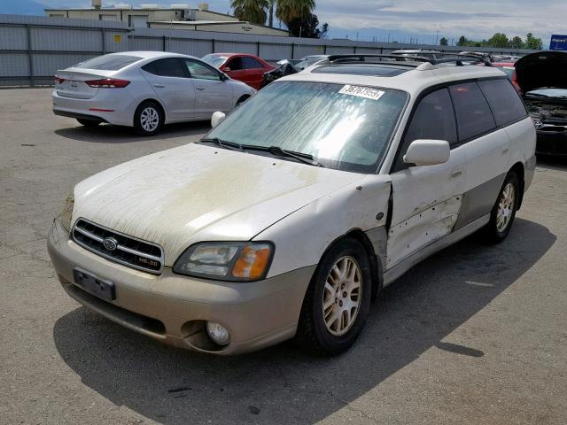 4S3BH806927665011 - 2002 SUBARU LEGACY OUT WHITE photo 2