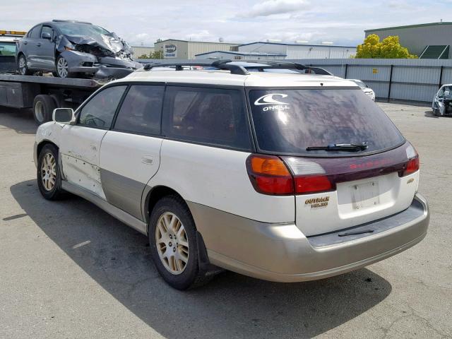 4S3BH806927665011 - 2002 SUBARU LEGACY OUT WHITE photo 3