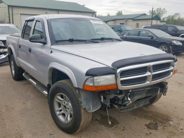 1D7HG38K54S632143 - 2004 DODGE DAKOTA QUA SILVER photo 1