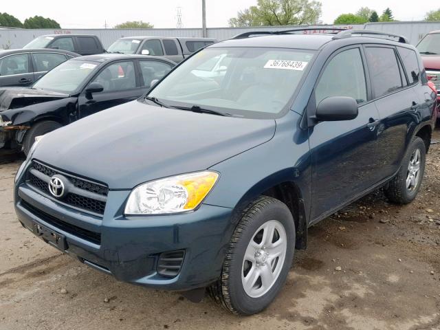 2T3BF4DV9BW160784 - 2011 TOYOTA RAV4 GREEN photo 2