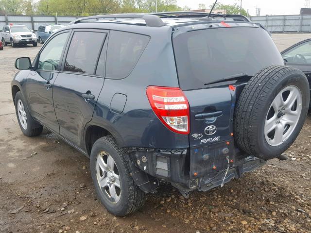 2T3BF4DV9BW160784 - 2011 TOYOTA RAV4 GREEN photo 3