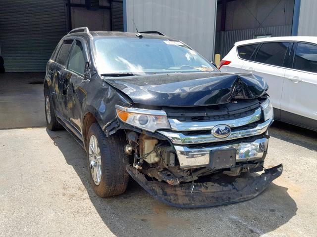 2FMDK3J98CBA42652 - 2012 FORD EDGE SEL BLACK photo 1