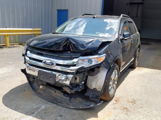 2FMDK3J98CBA42652 - 2012 FORD EDGE SEL BLACK photo 2