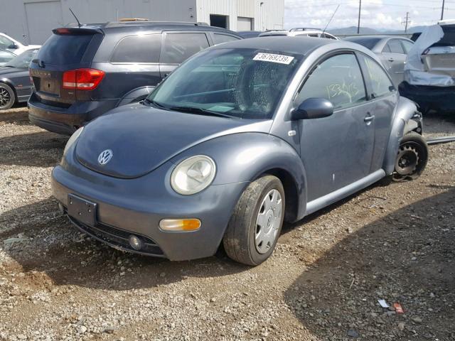 3VWCK21C82M422302 - 2002 VOLKSWAGEN NEW BEETLE ნაცრისფერი ფოტო 2