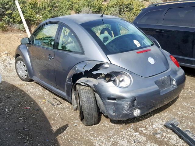 3VWCK21C82M422302 - 2002 VOLKSWAGEN NEW BEETLE ნაცრისფერი ფოტო 3