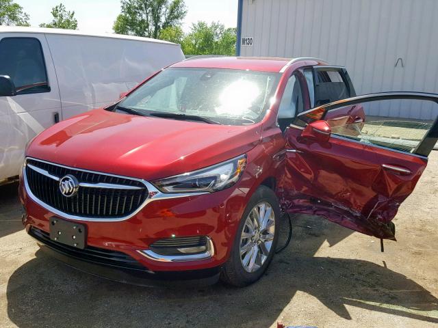 5GAERCKW4KJ233148 - 2019 BUICK ENCLAVE PR RED photo 2