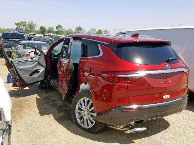 5GAERCKW4KJ233148 - 2019 BUICK ENCLAVE PR RED photo 3