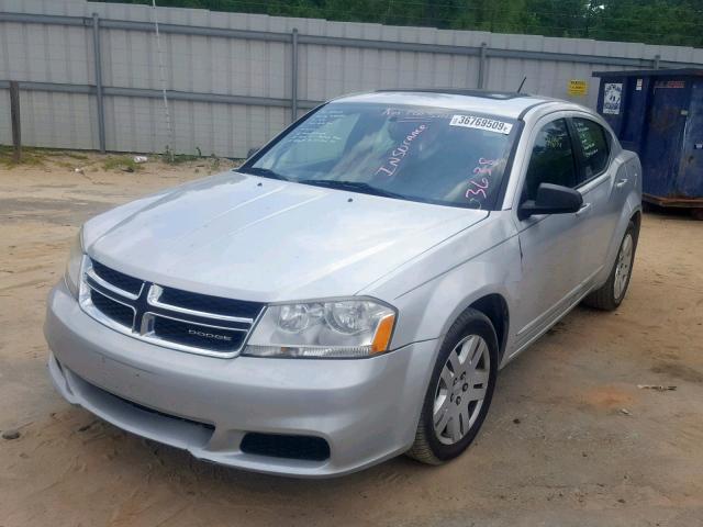 1B3BD4FB8BN578982 - 2011 DODGE AVENGER EX SILVER photo 2