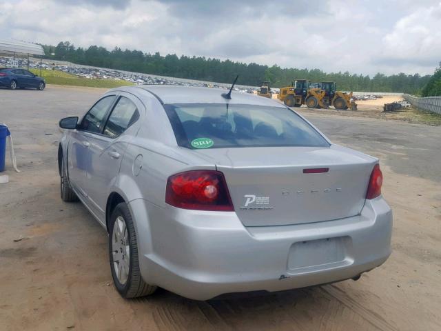 1B3BD4FB8BN578982 - 2011 DODGE AVENGER EX SILVER photo 3