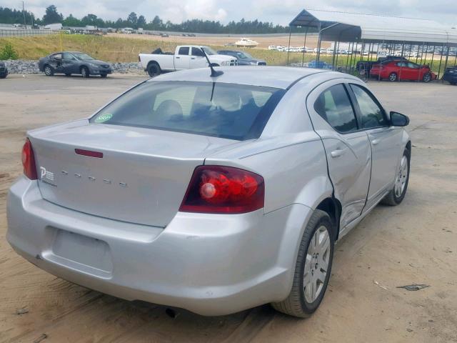 1B3BD4FB8BN578982 - 2011 DODGE AVENGER EX SILVER photo 4