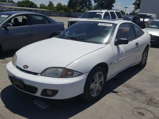 1G1JF12T0Y7290462 - 2000 CHEVROLET CAVALIER Z WHITE photo 2