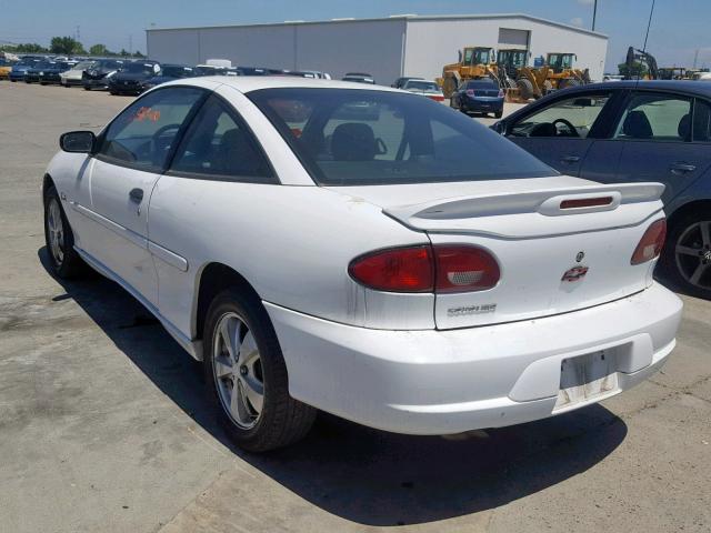 1G1JF12T0Y7290462 - 2000 CHEVROLET CAVALIER Z WHITE photo 3