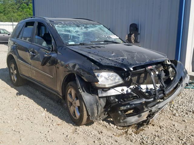 4JGBB75E76A014234 - 2006 MERCEDES-BENZ ML 500 BLACK photo 1