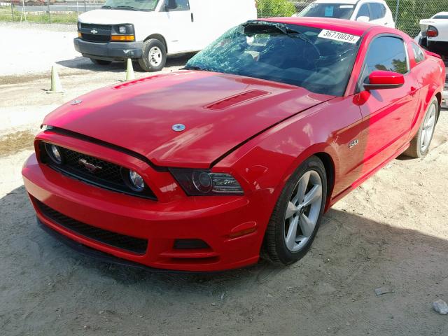 1ZVBP8CF6E5311779 - 2014 FORD MUSTANG GT RED photo 2