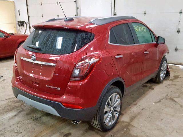 KL4CJESB2KB703509 - 2019 BUICK ENCORE PRE RED photo 4