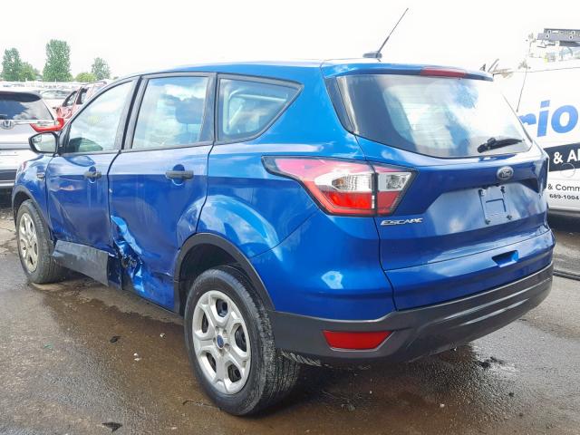 1FMCU0F74HUE75169 - 2017 FORD ESCAPE S BLUE photo 3