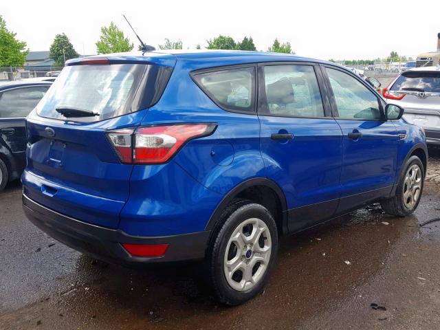 1FMCU0F74HUE75169 - 2017 FORD ESCAPE S BLUE photo 4