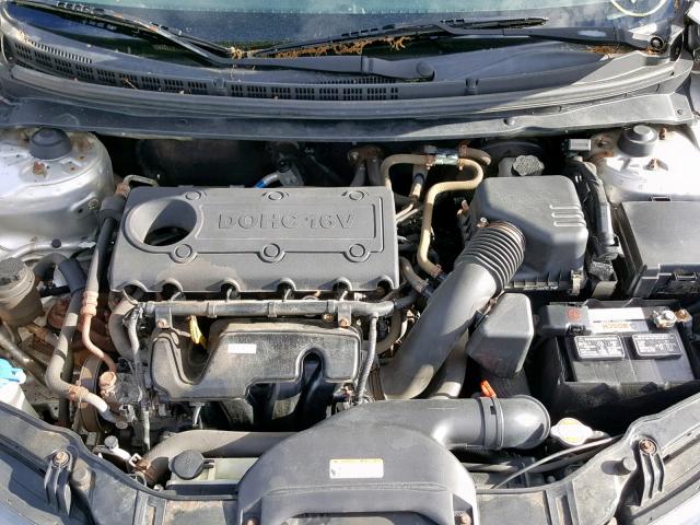 KNAFU4A26A5217740 - 2010 KIA FORTE EX SILVER photo 7