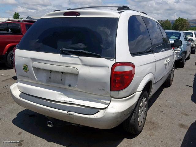 1C4GJ45G81B107182 - 2001 CHRYSLER VOYAGER LX WHITE photo 4