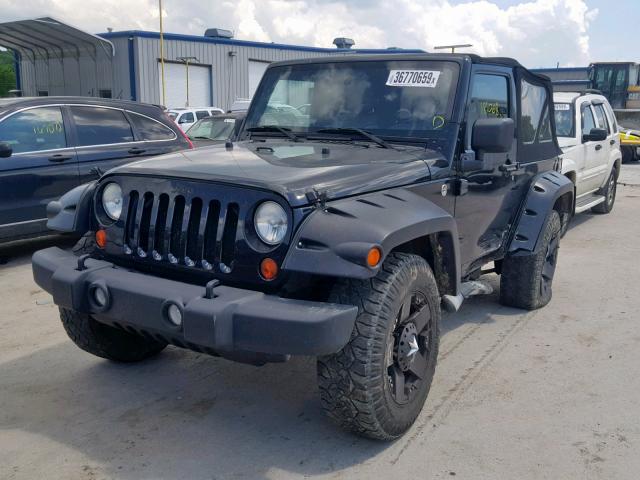 1J4AA2D13AL176048 - 2010 JEEP WRANGLER S BLACK photo 2