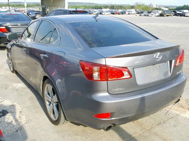 JTHBF5C29C5166136 - 2012 LEXUS IS 250 GRAY photo 3