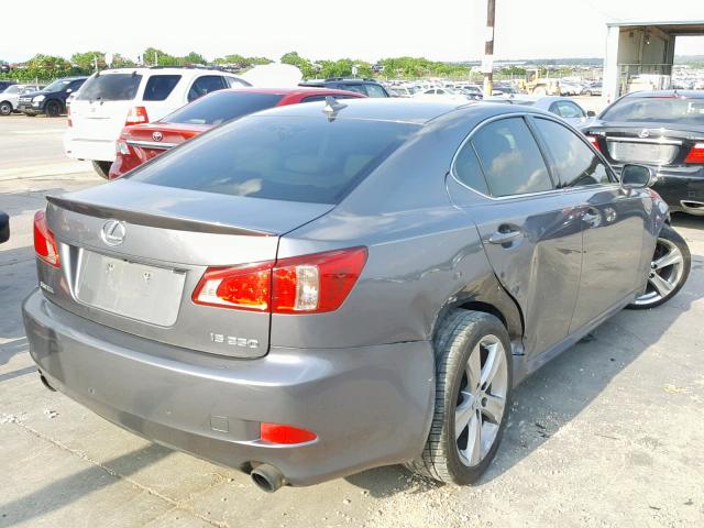 JTHBF5C29C5166136 - 2012 LEXUS IS 250 GRAY photo 4