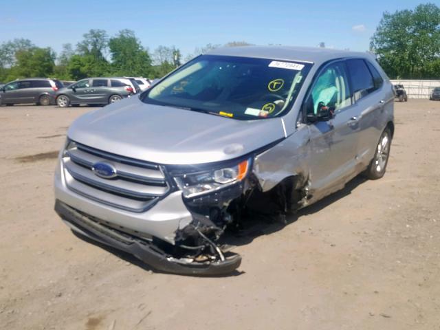 2FMPK4K86JBC07457 - 2018 FORD EDGE TITAN SILVER photo 2