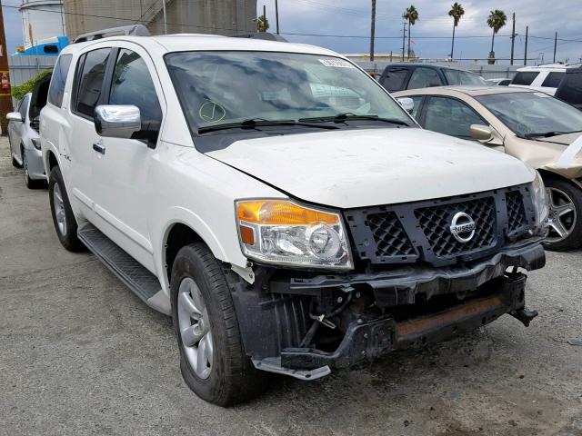 5N1AA0ND0AN622398 - 2010 NISSAN ARMADA SE WHITE photo 1