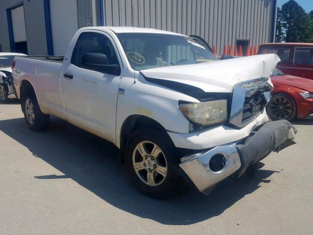 5TFLT52137X012099 - 2007 TOYOTA TUNDRA WHITE photo 1