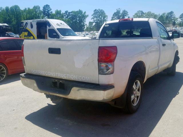 5TFLT52137X012099 - 2007 TOYOTA TUNDRA WHITE photo 4