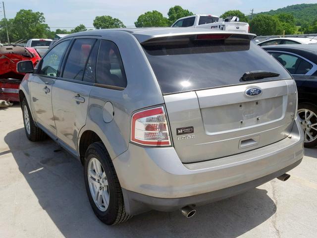 2FMDK48C98BA36809 - 2008 FORD EDGE SEL SILVER photo 3