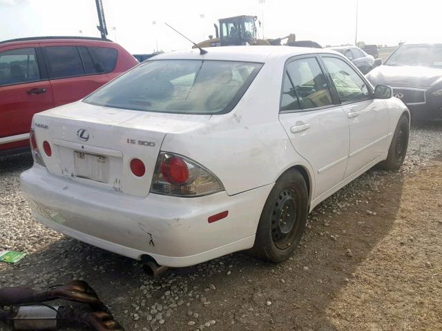 JTHBD192530072564 - 2003 LEXUS IS 300 WHITE photo 4