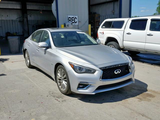 JN1EV7AP2JM352571 - 2018 INFINITI Q50 LUXE SILVER photo 1