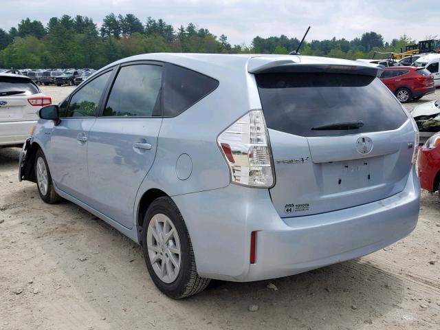 JTDZN3EU4E3320255 - 2014 TOYOTA PRIUS V SILVER photo 3