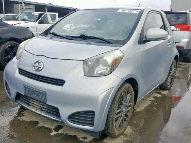 JTNJJXB06EJ027188 - 2014 TOYOTA SCION IQ SILVER photo 2