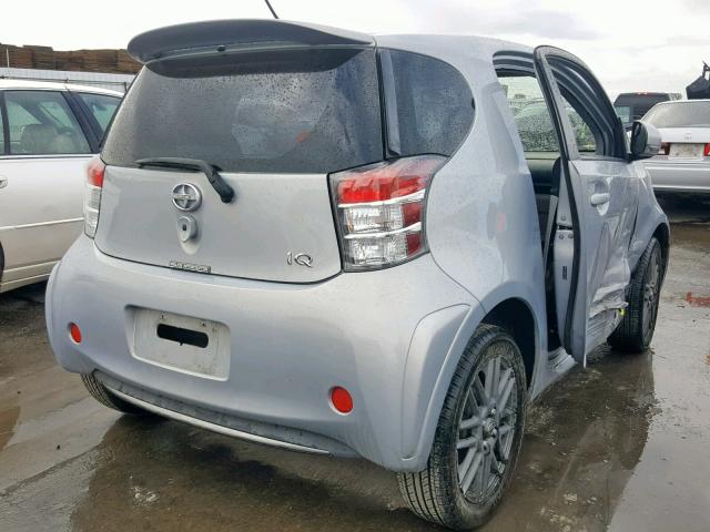 JTNJJXB06EJ027188 - 2014 TOYOTA SCION IQ SILVER photo 4