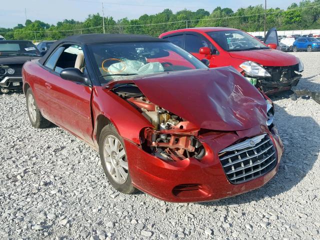 1C3EL75RX4N321490 - 2004 CHRYSLER SEBRING GT BURGUNDY photo 1