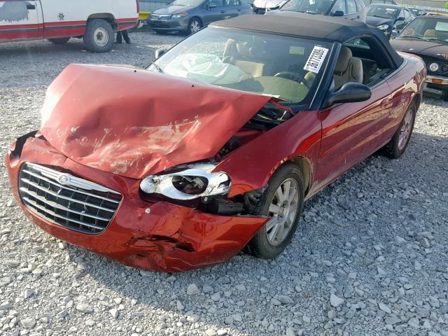 1C3EL75RX4N321490 - 2004 CHRYSLER SEBRING GT BURGUNDY photo 2