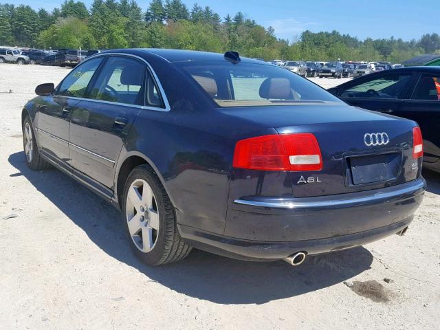 WAUML44E54N011894 - 2004 AUDI A8 L QUATT BLUE photo 3