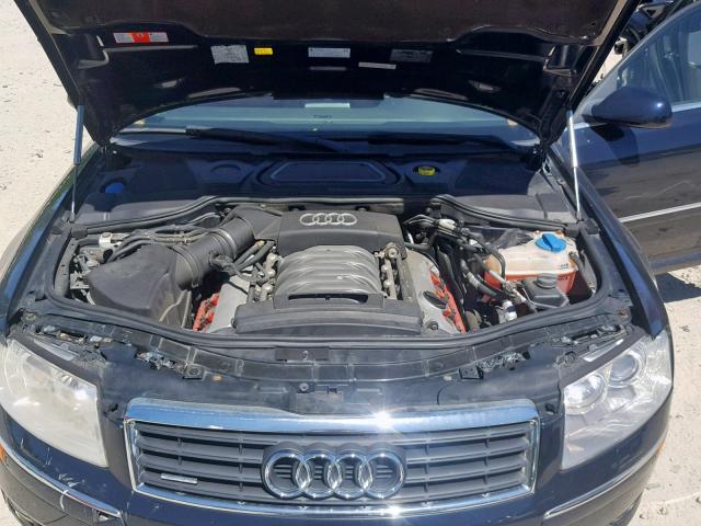 WAUML44E54N011894 - 2004 AUDI A8 L QUATT BLUE photo 7